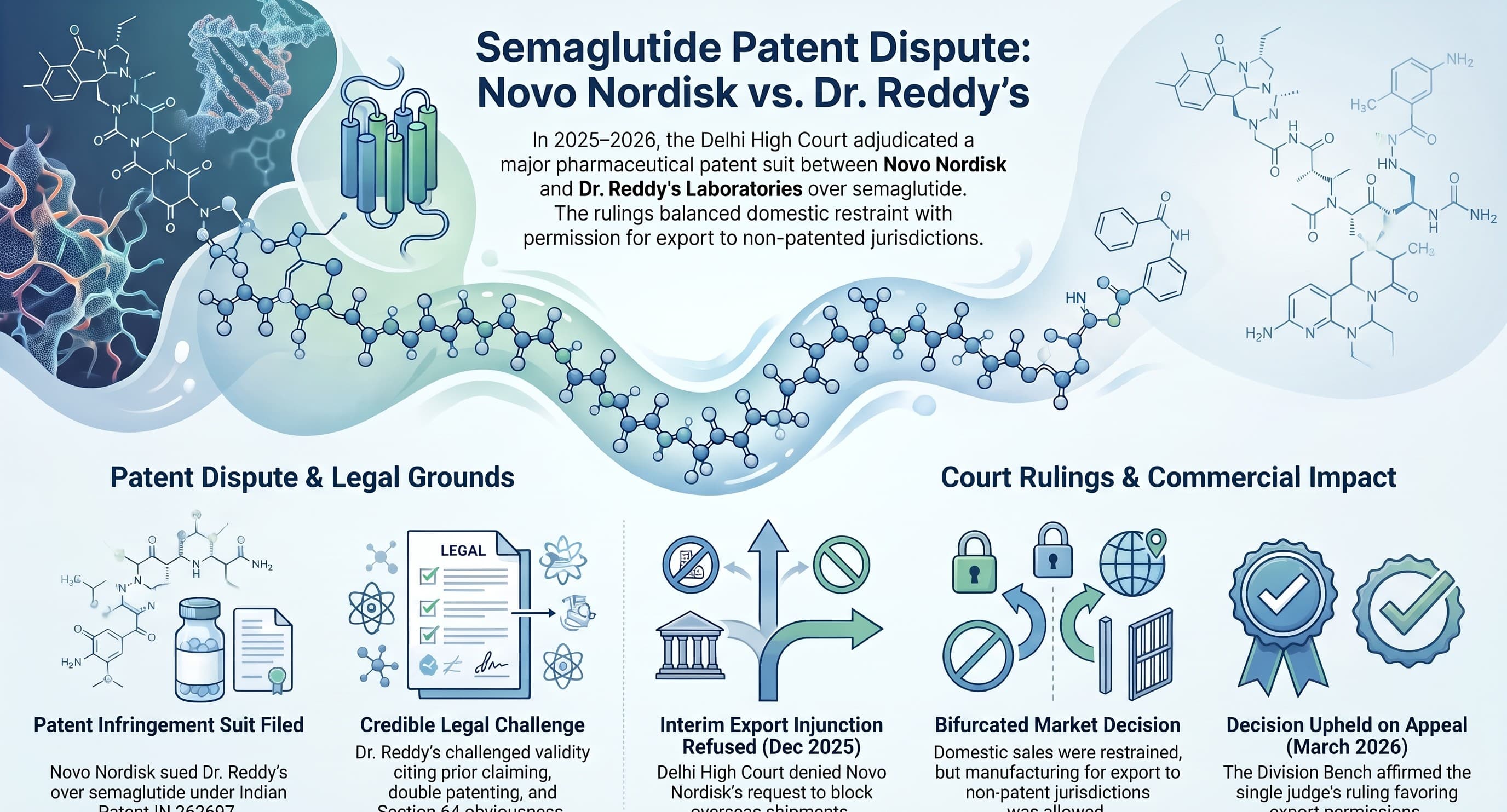 Semaglutide Export Ruling: Delhi High Court Balances Genus Patents and Global Generic Supply